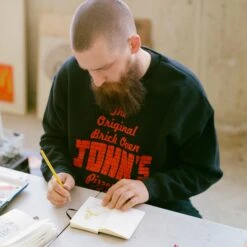 John's Pizza "No Slices" Crewneck -Clothing Store 000117810001