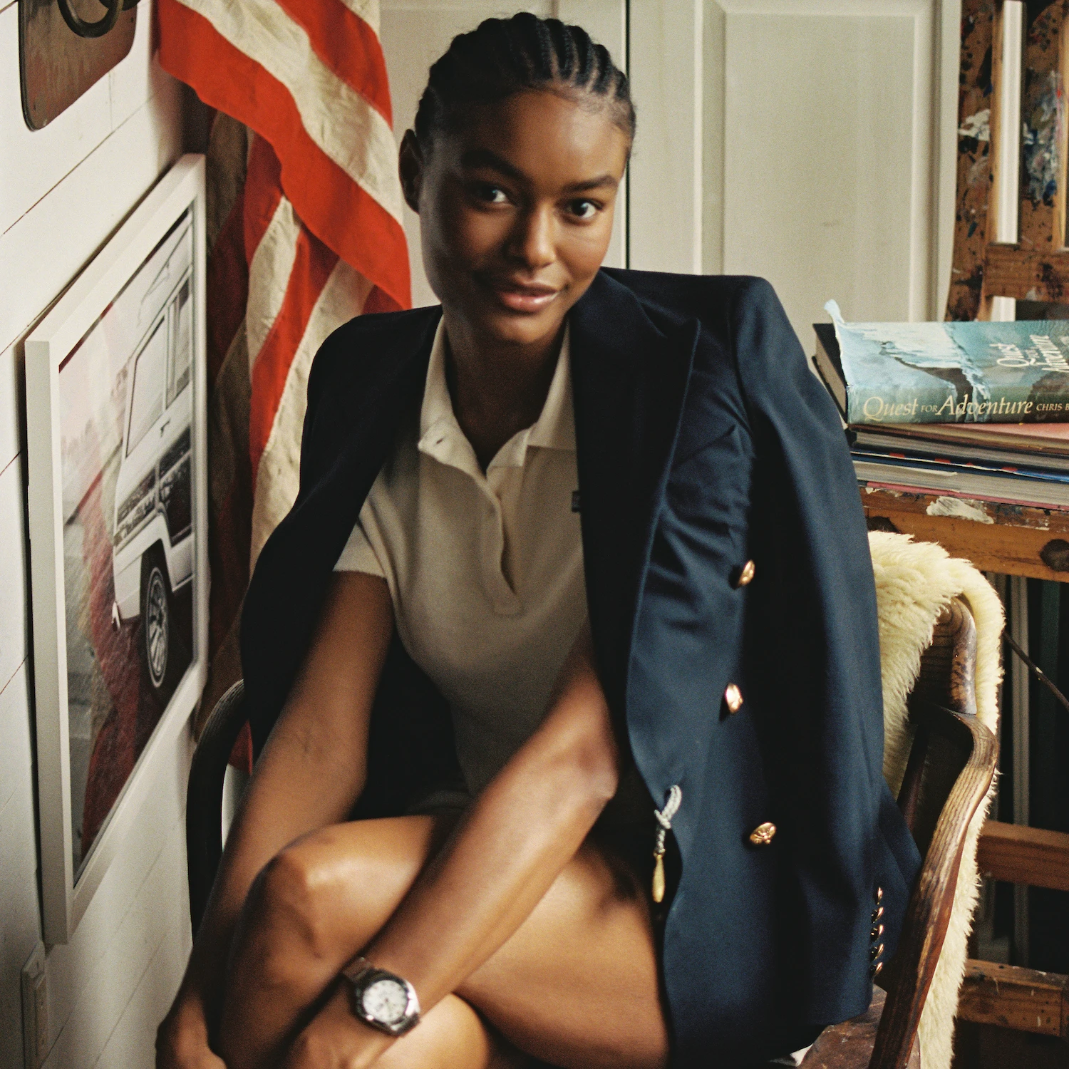 Women's Navy Diana Blazer 12 Women's Navy Diana Blazer - Image 10