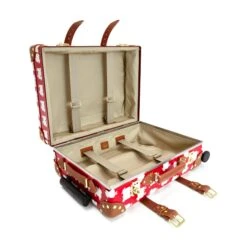 Warm & Wonderful X Globe-Trotter Carry-On -Clothing Store 20co ANGLED OPEN