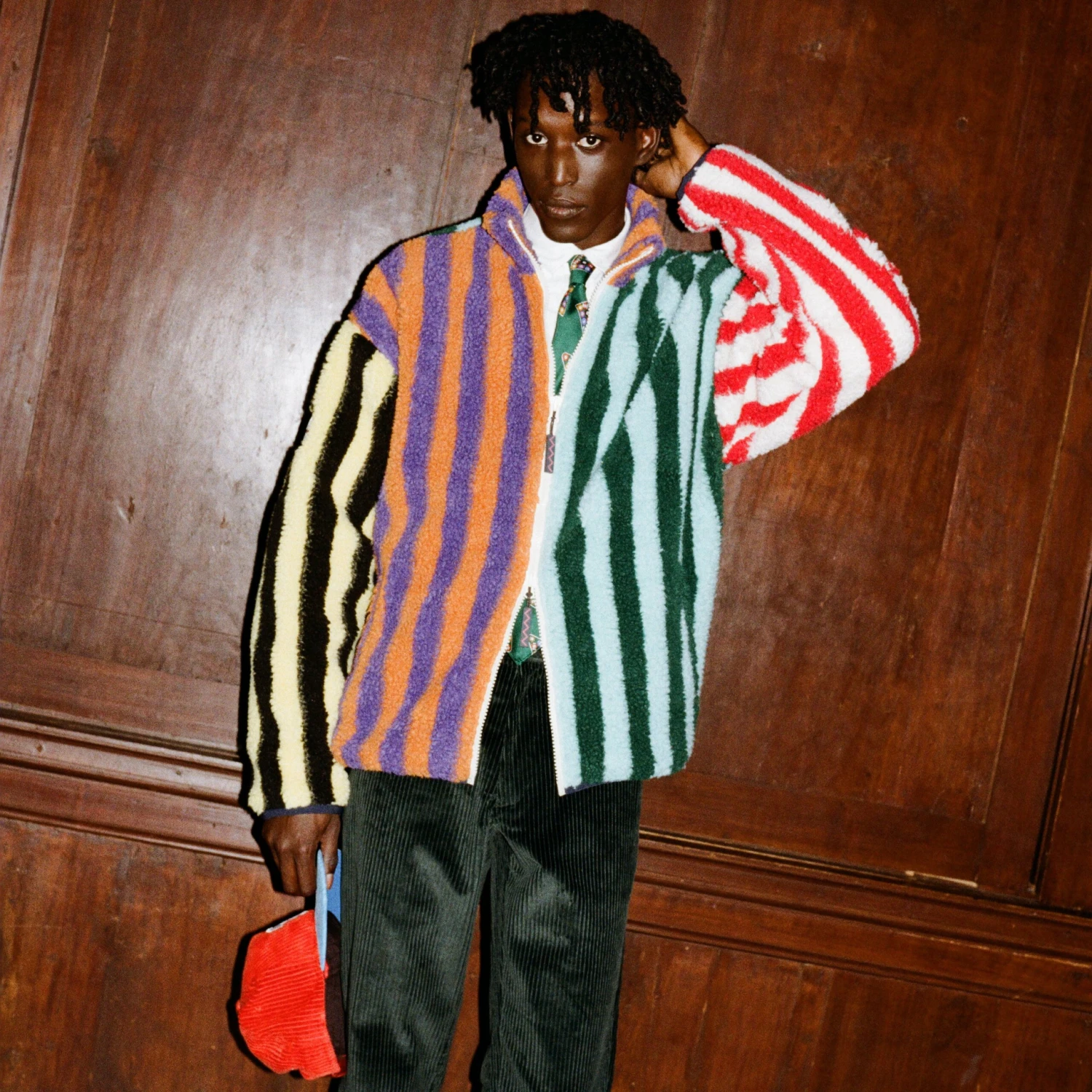 Mixed Stripe Sherpa Fleece 8 Mixed Stripe Sherpa Fleece - Image 6