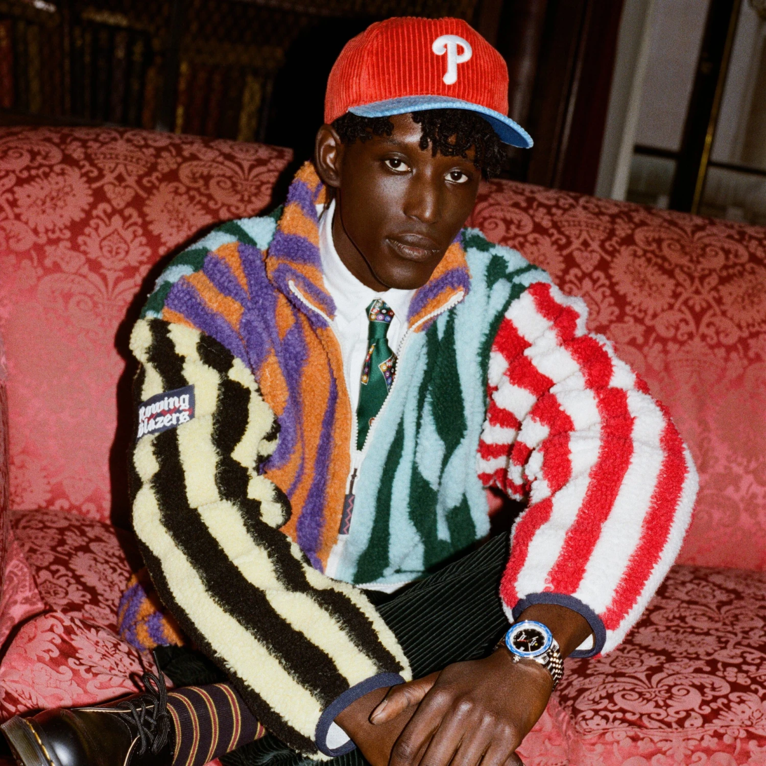 Mixed Stripe Sherpa Fleece 9 Mixed Stripe Sherpa Fleece - Image 7