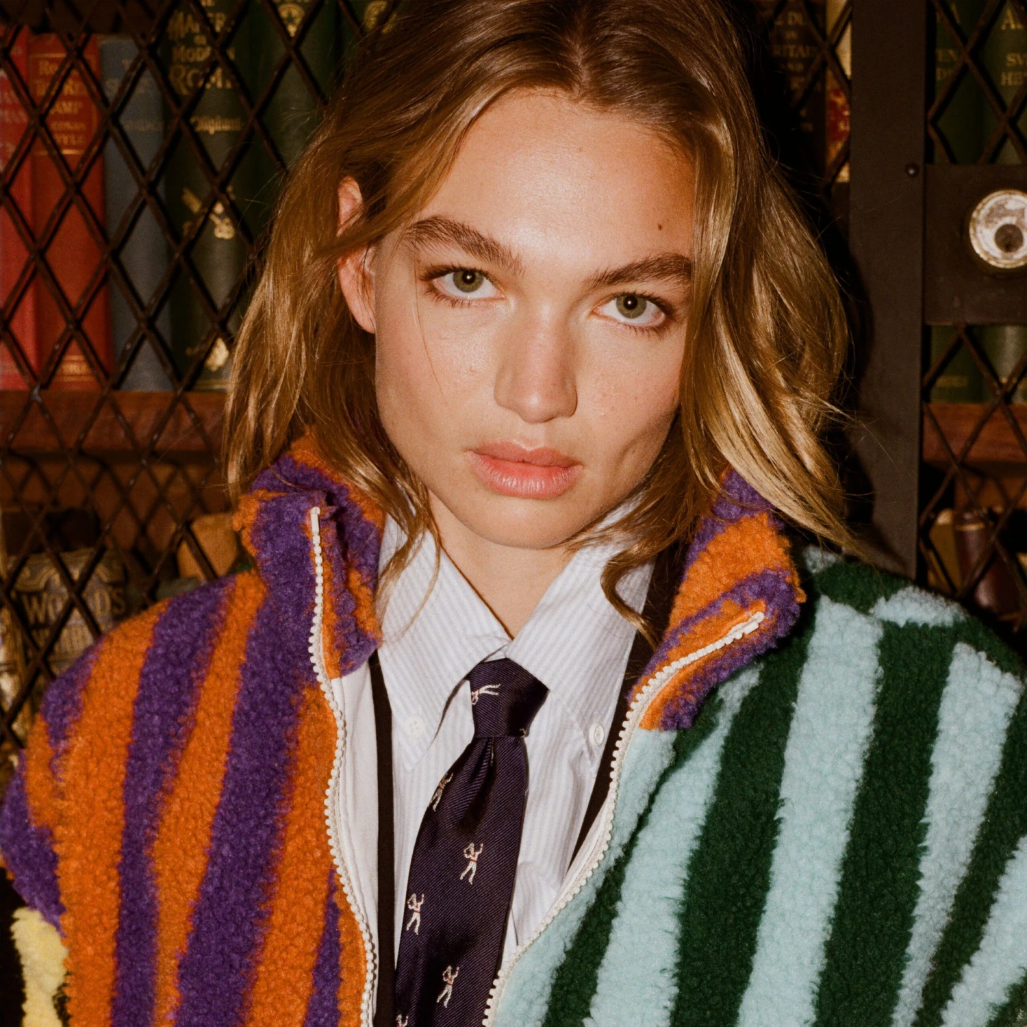 Mixed Stripe Sherpa Fleece 12 Mixed Stripe Sherpa Fleece - Image 10