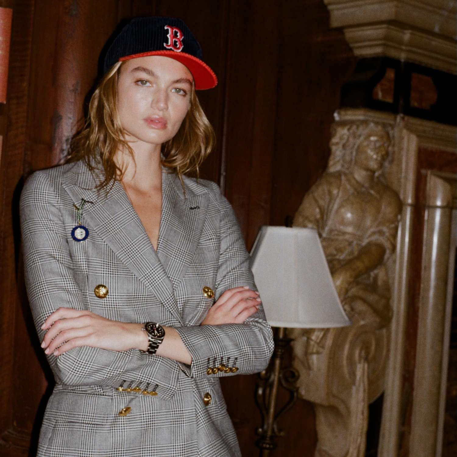 Women's Prince Of Wales Tartan Diana Jacket 8 Women's Prince Of Wales Tartan Diana Jacket - Image 6