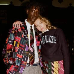 Men's Tie Patchwork Jacket -Clothing Store 231108231108260007 b83f88e5 d055 4dd6 bf8d 092309a22d19