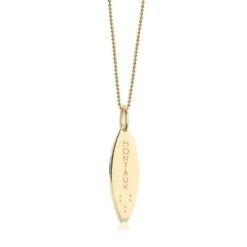Montauk Surfboard Charm -Clothing Store Montauk surfboard chain gold
