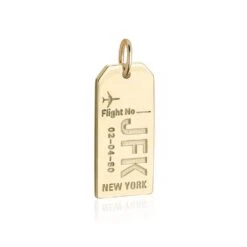 New York JFK Luggage Tag Charm