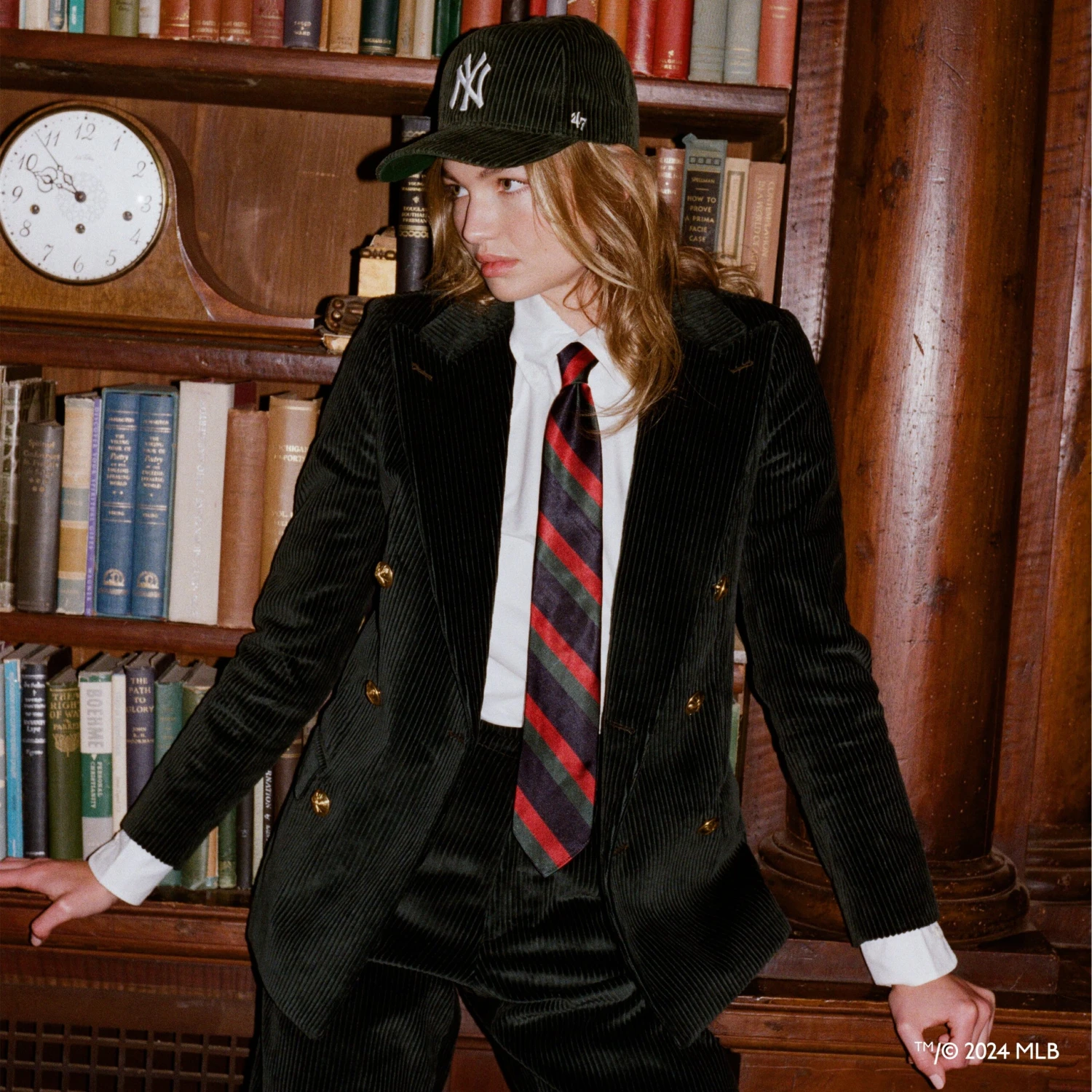 Rowing Blazers X '47 Wide-Wale Yankees Cap 6 Rowing Blazers X '47 Wide-Wale Yankees Cap - Image 4