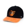 Rowing Blazers X '47 Wide-Wale Orioles Cap -Clothing Store RB 47MLB HAT ORIOLES BLACK ORANGE ANGLE