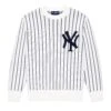 Rowing Blazers X '47 Pinstripe Yankees Sweater -Clothing Store RB 47MLB SWEATER NY YANKEE WHITE FRONT