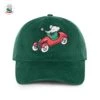Babar Green Corduroy Car Cap 1 Babar Green Corduroy Car Cap -Clothing Store RB BABAR HAT CAR GREEN FRONT