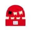 Warm & Wonderful Cotton Sheep Beanie -Clothing Store RB BEANIE SHEEP RED FRONT