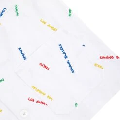 "Cities" Critter-Embroidery Chore Coat 11 "Cities" Critter-Embroidery Chore Coat -Clothing Store RB JACKET CITIES WHITE D2