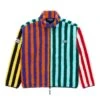 Mixed Stripe Sherpa Fleece 1 Mixed Stripe Sherpa Fleece -Clothing Store RB JACKET SHERPA MULTI FRONT