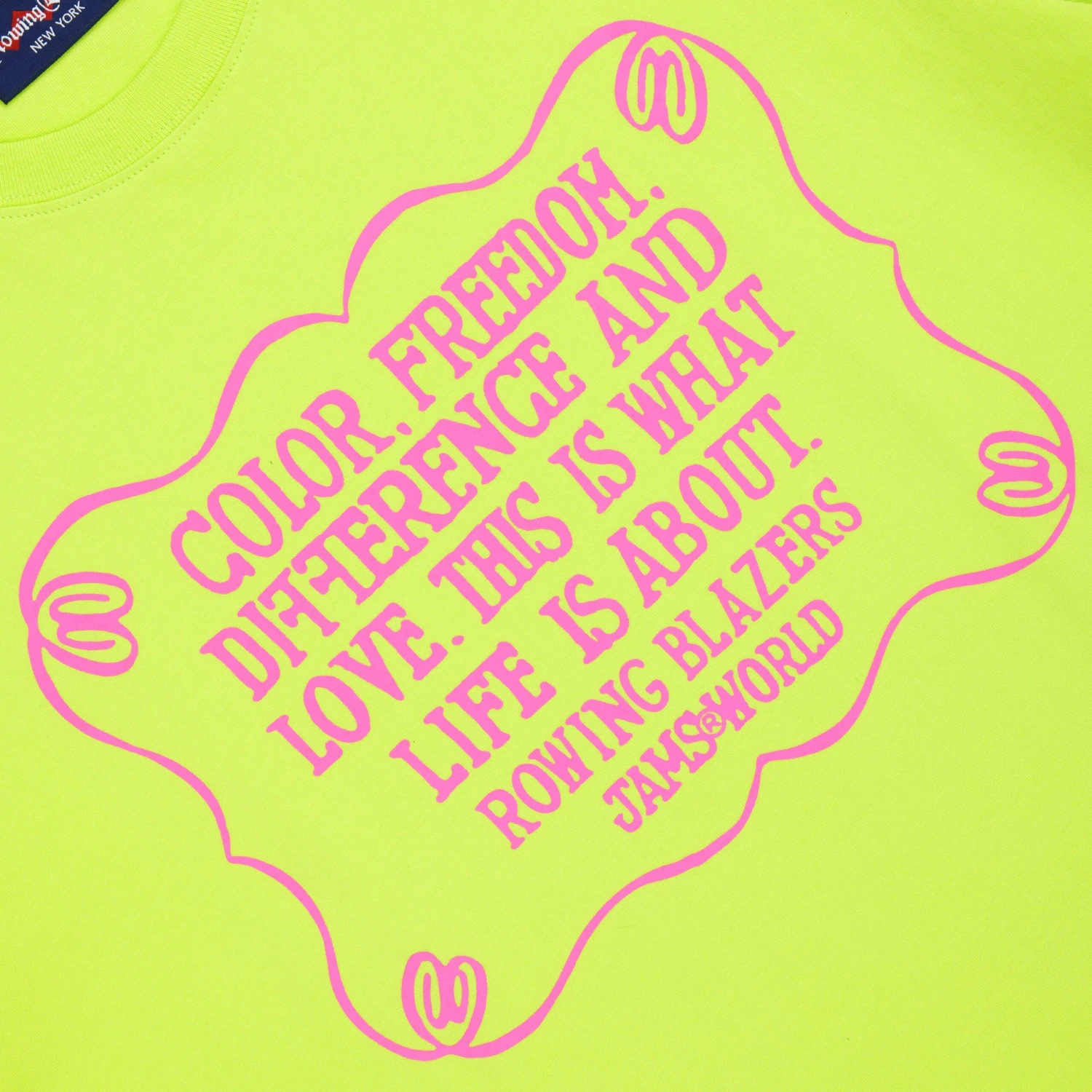 Rowing Blazers X Jams World Manifesto Tee 4 Rowing Blazers X Jams World Manifesto Tee - Image 2