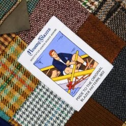 Men's Patchwork Tweed Jacket -Clothing Store RB M BLAZER PATCHWORK BROWN D2