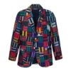 Men's Tie Patchwork Jacket 2 Men's Tie Patchwork Jacket -Clothing Store RB M BLAZER PATCHWORK MULTI FRONT