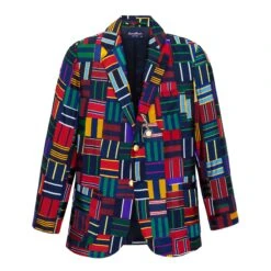 Men's Tie Patchwork Jacket