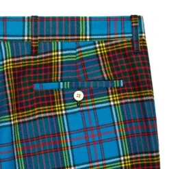Men's Standard Fit Anderson Tartan Trousers -Clothing Store RB M TROUSERS ANDERSON BLUE D2