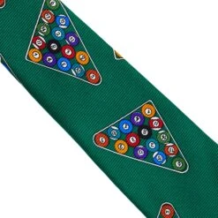 Billiards Tie -Clothing Store RB TIE BILLIARDS GREEN D