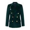 Women's Wide-Wale Corduroy Diana Jacket 2 Women's Wide-Wale Corduroy Diana Jacket -Clothing Store RB W BLAZER CORDUROY GREEN FRONT