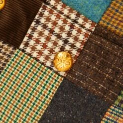 Women's Patchwork Tweed Diana Jacket (PREORDER) 11 Women's Patchwork Tweed Diana Jacket (PREORDER) -Clothing Store RB W BLAZER PATCHWORK BROWN D3