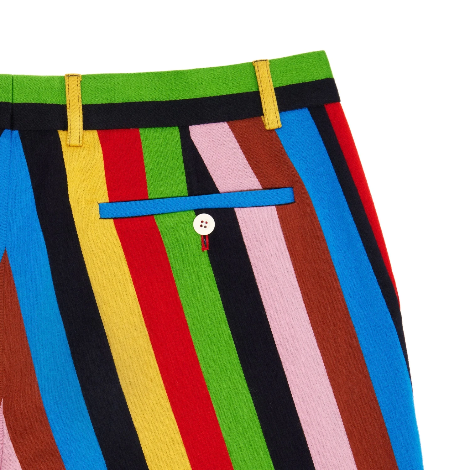 Women's Wide Leg Croquet Stripe Trousers 5 Women's Wide Leg Croquet Stripe Trousers - Image 3