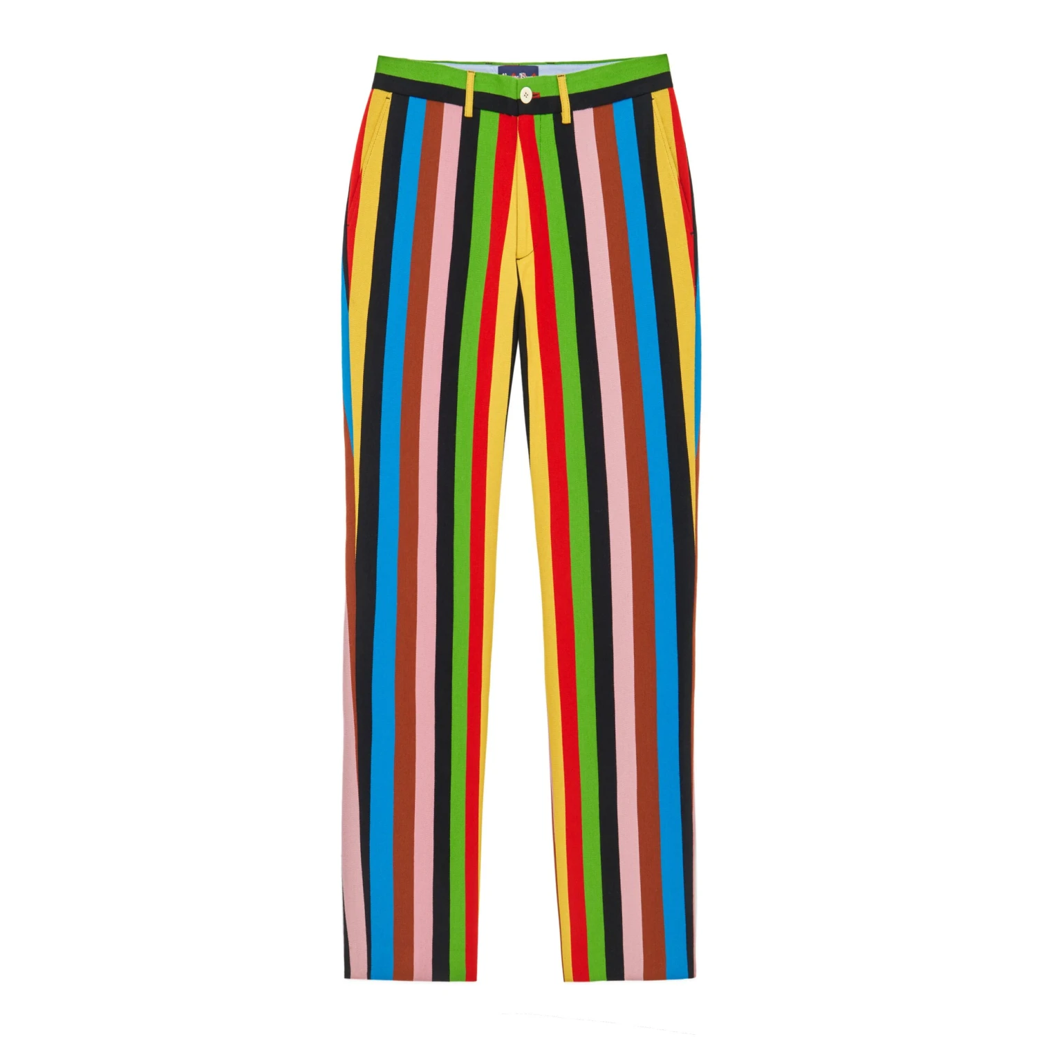 Women's Wide Leg Croquet Stripe Trousers 3 Women's Wide Leg Croquet Stripe Trousers