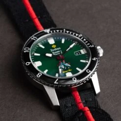Zodiac X Rowing Blazers For Harry's Bar Super Sea Wolf -Clothing Store ZODIAC WATCH GREEN D1