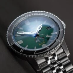 Zodiac X Rowing Blazers For Harry's Bar Super Sea Wolf -Clothing Store ZODIAC WATCH GREEN D2