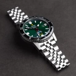 Zodiac X Rowing Blazers For Harry's Bar Super Sea Wolf -Clothing Store ZODIAC WATCH GREEN FRONT 1