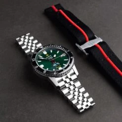 Zodiac X Rowing Blazers For Harry's Bar Super Sea Wolf -Clothing Store ZODIAC WATCH GREEN FRONT 2