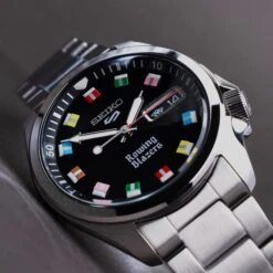 Rowing Blazers X Seiko 5 Sports Watch (Limited Edition 2022) -Clothing Store color black 15
