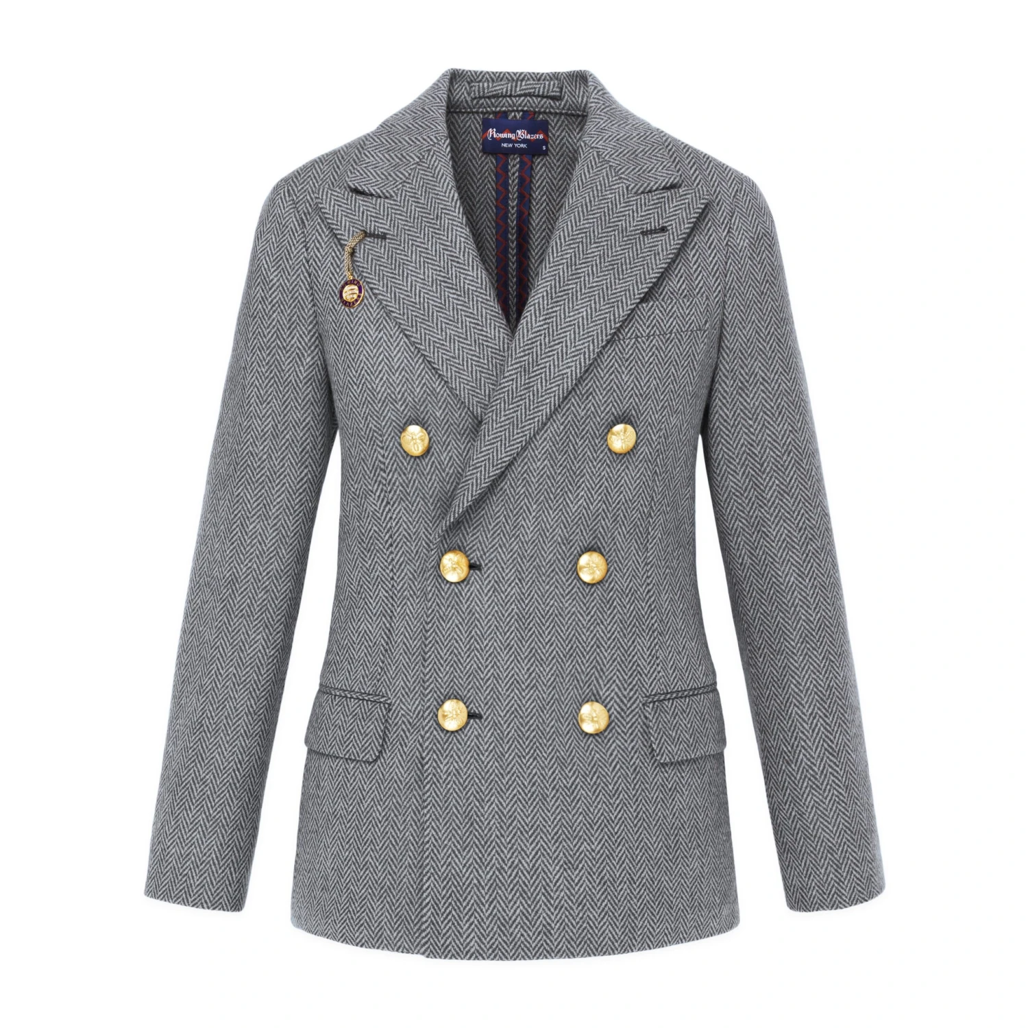 Women's Wool Herringbone Blazer 9 Women's Wool Herringbone Blazer - Image 7