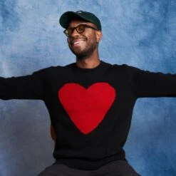 Gyles & George Unisex Heart Sweater -Clothing Store color black 5 95f27944 b886 4b52 a3e8 e99004ab0f67