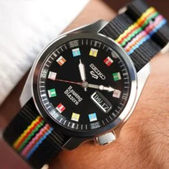 Rowing Blazers X Seiko 5 Sports Watch (Limited Edition 2022) -Clothing Store color black 9 a11a90e3 6ec2 4b0d 9d5e 3d3b5442ba87