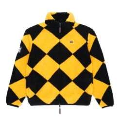 Harlequin Deep-Pile Sherpa "Jockey" Fleece -Clothing Store color black yellow 1 5e44ef80 f592 47bc bec5 6b8bb9859519
