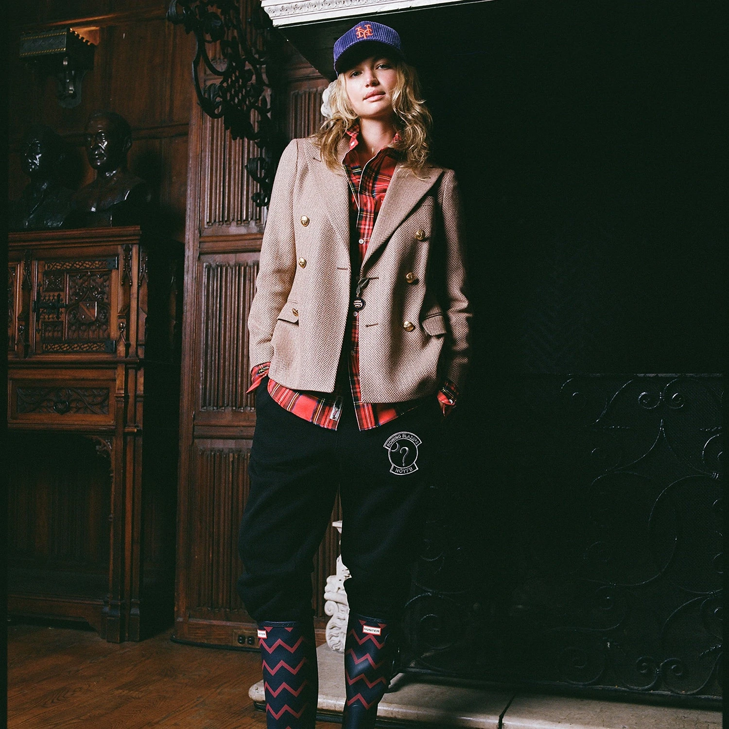 Women's Wool Herringbone Blazer 7 Women's Wool Herringbone Blazer - Image 5