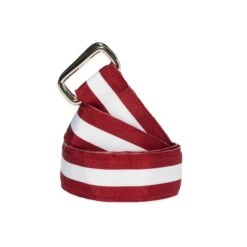 Extra-long Grosgrain Belt -Clothing Store color burgundy white 1 03cdb507 27ad 4db0 888e b4fc8ca39a42