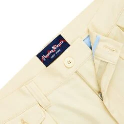 Men's Pleated Relaxed Fit Cotton Twill Trousers -Clothing Store color cream 2 9162295b 25d3 4330 bf9a 9c5374caefd8