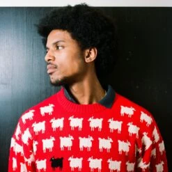 Warm & Wonderful Men's "Diana Edition" Cotton Sheep Sweater -Clothing Store color diana red 8 9378d2c9 e0b7 40a5 96d0 794bf7a9eafb