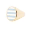 Jessica Biales Light Blue And White Collegiate Signet Ring -Clothing Store color gold 1 047f5881 833f 42d2 94ff 7fd39f393468