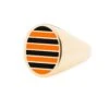 Jessica Biales Orange And Black Collegiate Signet Ring -Clothing Store color gold 1 3d411424 36ce 4560 aea0 b45edb2ec568
