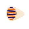 Jessica Biales Orange And Navy Collegiate Signet Ring -Clothing Store color gold 1 630dd971 eeec 4398 8dcd f5d558a9f8f4