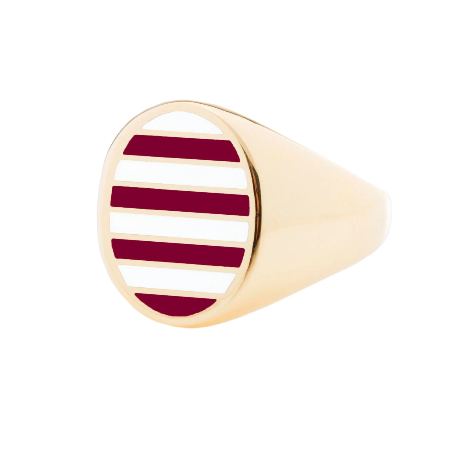 Jessica Biales Crimson And White Collegiate Signet Ring 3 Jessica Biales Crimson And White Collegiate Signet Ring