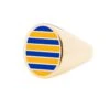 Jessica Biales Gold And Blue Collegiate Signet Ring -Clothing Store color gold 1 c20af1de 2e97 4bdc a858 e7513158dad9