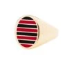 Jessica Biales Red And Black Collegiate Signet Ring 2 Jessica Biales Red And Black Collegiate Signet Ring -Clothing Store color gold 1 e0dae600 ff6d 4370 8a6f a7a7c24e9f3f