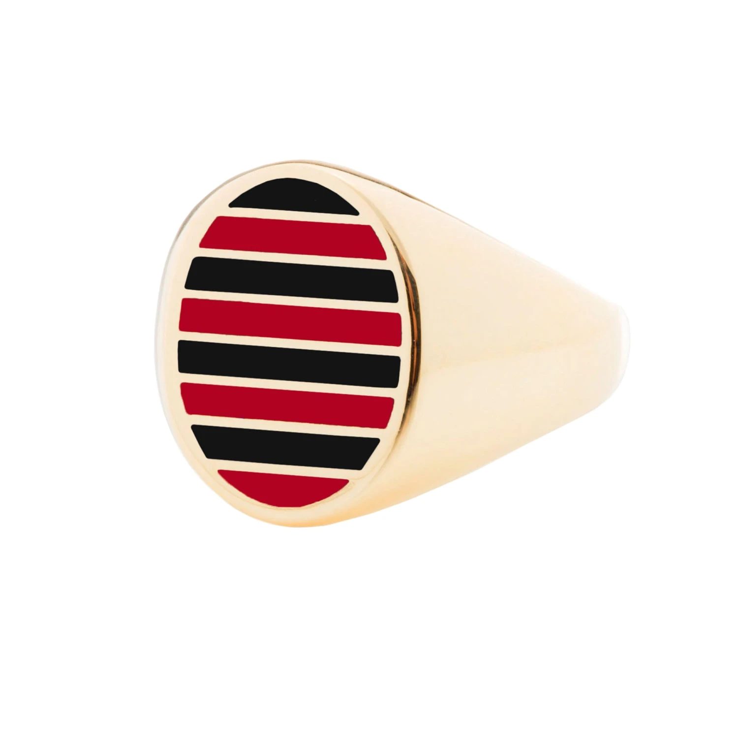 Jessica Biales Red And Black Collegiate Signet Ring 3 Jessica Biales Red And Black Collegiate Signet Ring