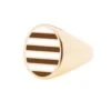 Jessica Biales Brown And White Collegiate Signet Ring