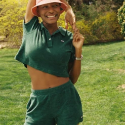 Women's Terry Cloth Shorts 26 Women's Terry Cloth Shorts -Clothing Store color green 5