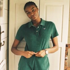 Women's Cropped Terry Cloth Polo 26 Women's Cropped Terry Cloth Polo -Clothing Store color green 6 cf7cd39b 00c5 4dc9 ba54 f1f70b090f0b